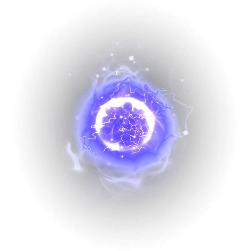 A static image of the shock spell in Skyrim.