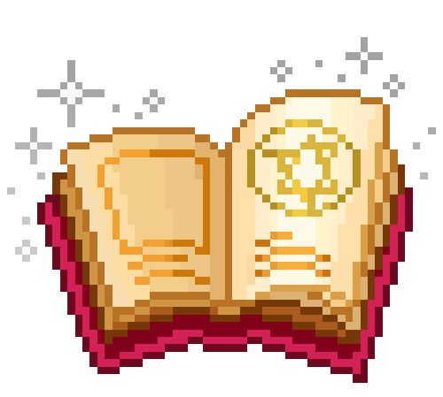 A gif of a spellbook.